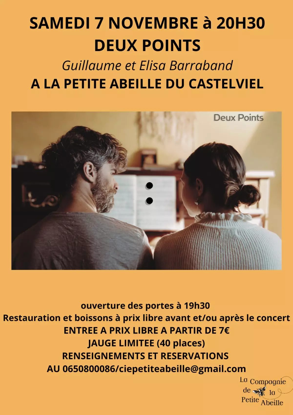 concert : Deux Points (Guillaume et Elisa Barraband)