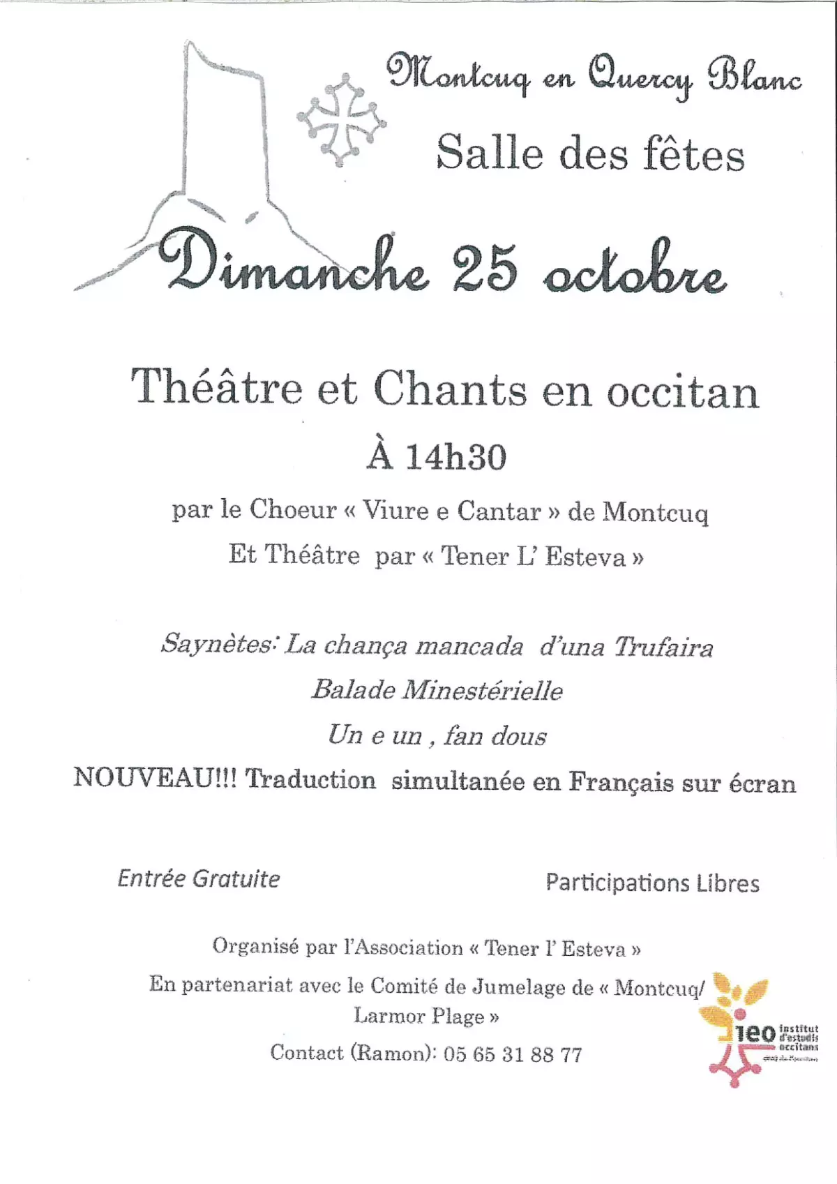 Théâtre et chants en occitan à Montcuq